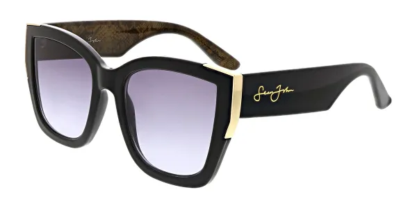 Sean John SJS2013CE 001 Women's Sunglasses Black Size 54