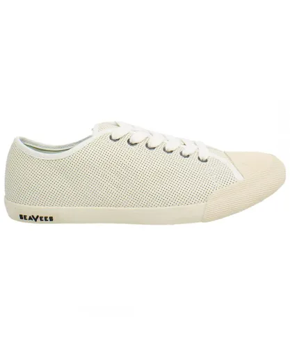 Seavees Army Issue Low Womens White Plimsolls