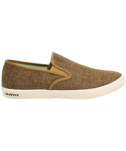 Seavees Baja Raffia Mens Brown Shoes Canvas (archived)