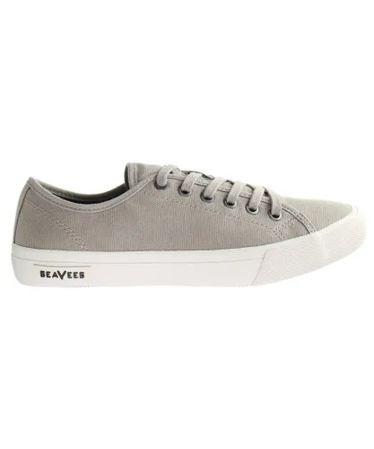 Seavees Monterey Sneaker Standard Grey Khaki Brown Mens Shoes Canvas