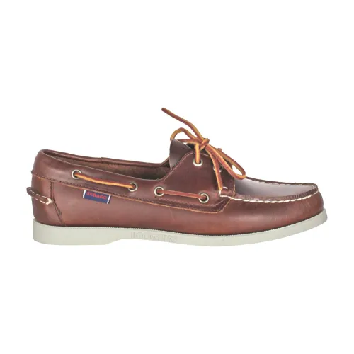 Sebago , Classic Boat Shoes for Men ,Brown female, Sizes: