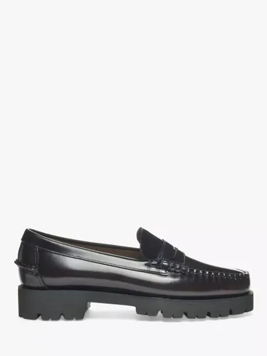 Sebago Dan Lug Leather Loafers - Brown - Male