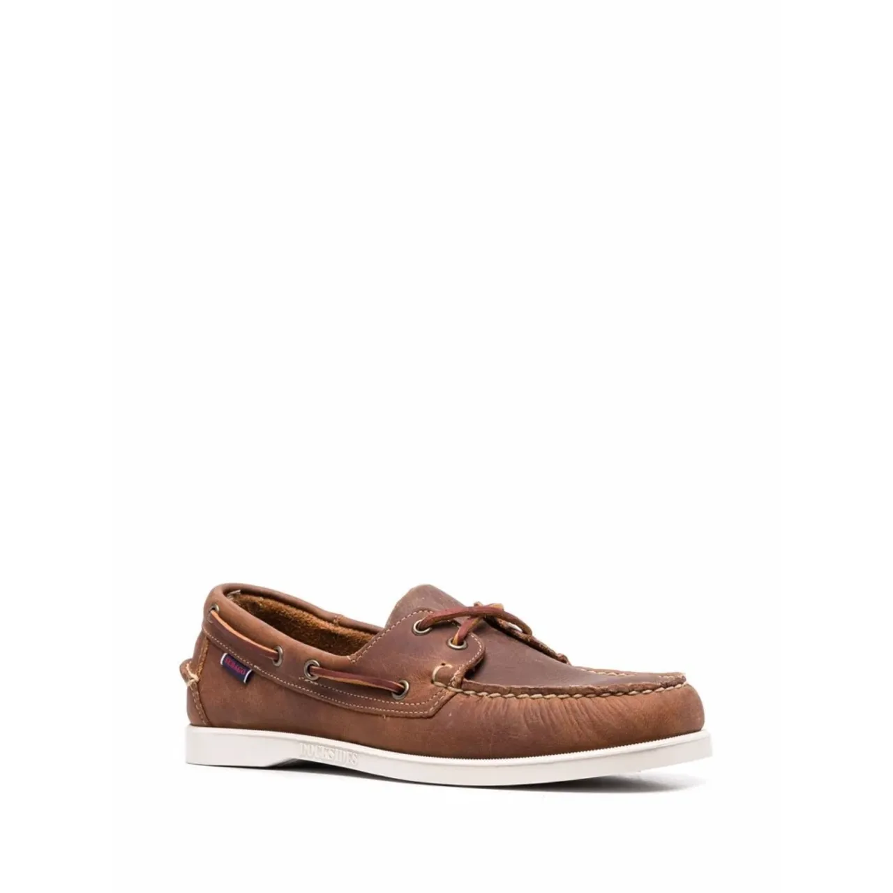 Sebago , Docksides Portland Brown Leather Boat Shoes ,Brown male, Sizes: