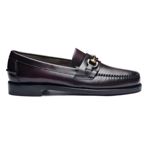 Sebago , Handcrafted Leather Moccasin with OrthoLite® Cushioning ,Brown male, Sizes: