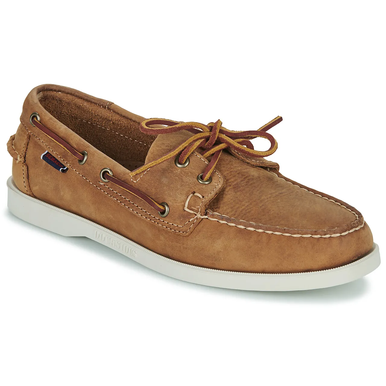 Sebago  PORTLAND CRAZYH  men's Boat Shoes in Brown