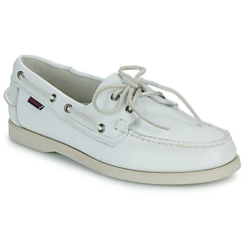 Sebago  PORTLAND  men's Boat Shoes in White