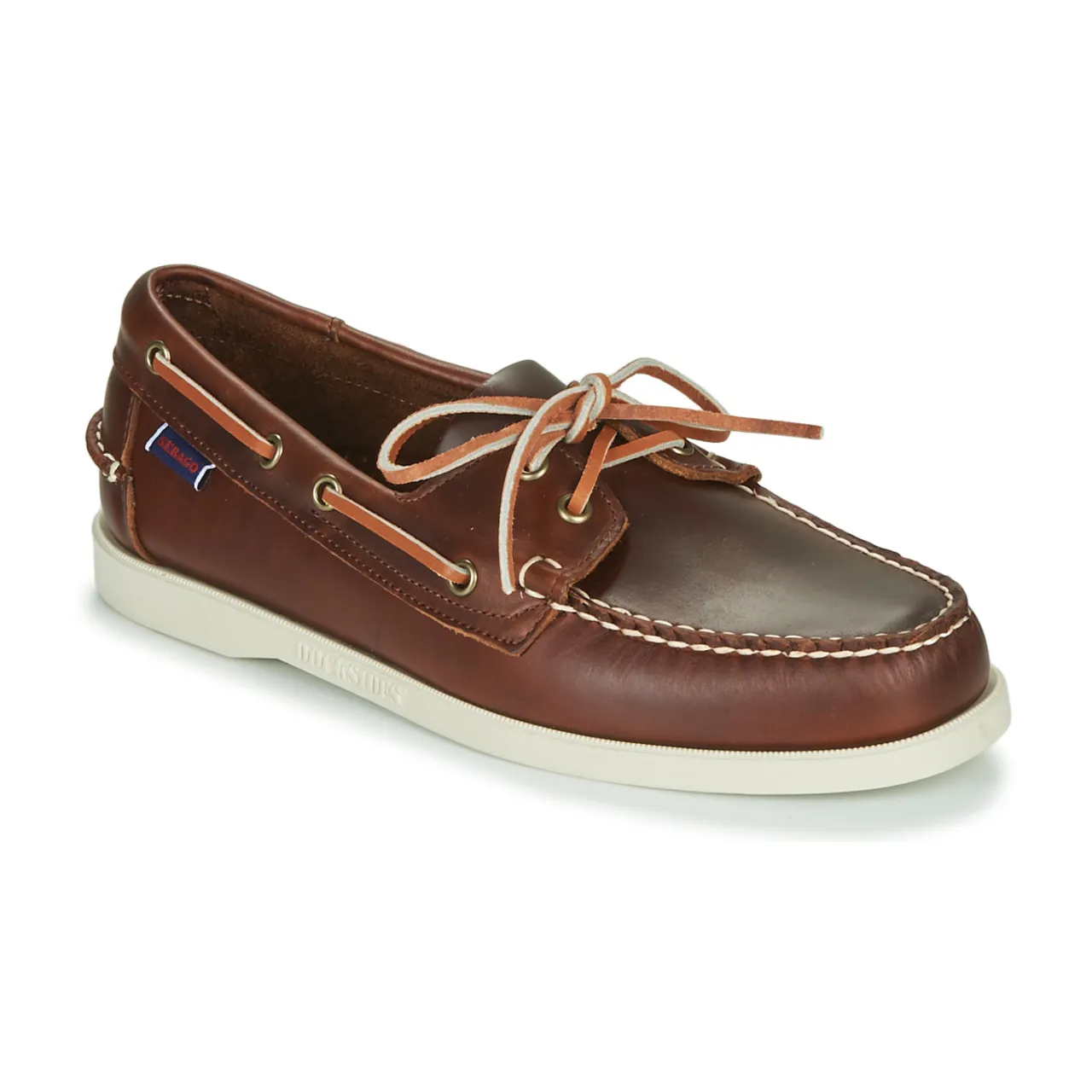 Sebago  PORTLAND WAXED  men's Boat Shoes in Brown