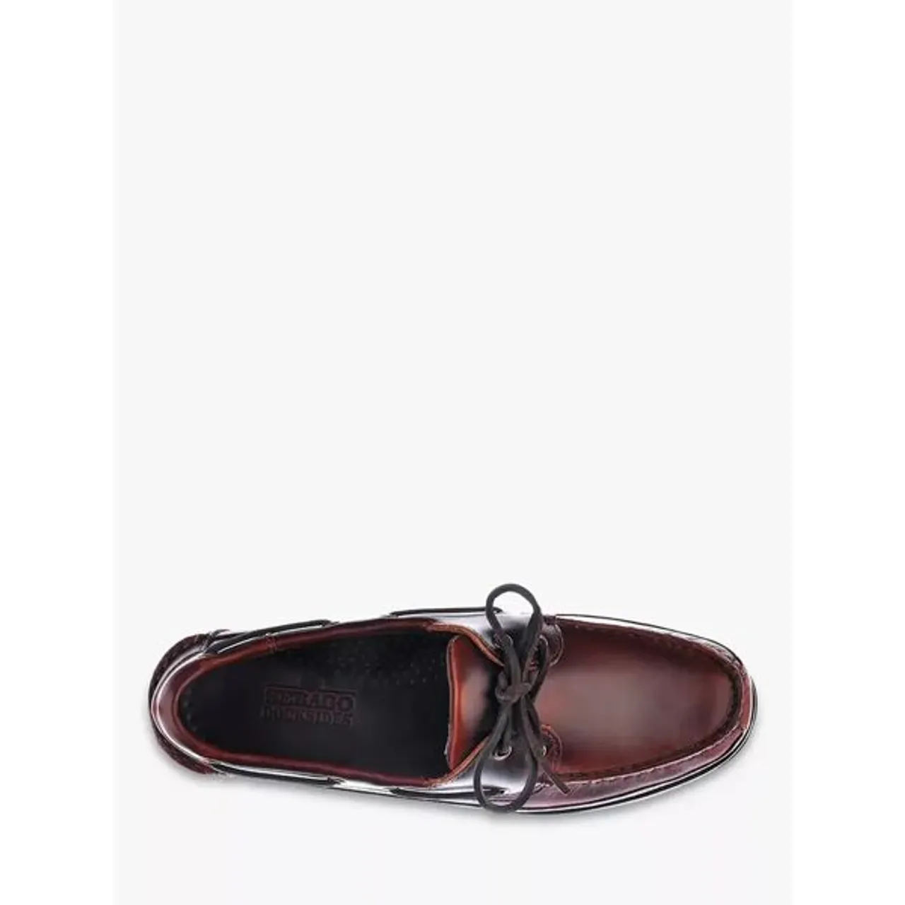 Sebago Schooner Waxed Leather Boat Shoes, Brown Gum - Brown Gum - Male