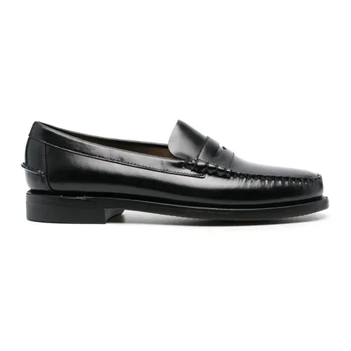 Sebago , Sebago Flat shoes Black ,Black male, Sizes: