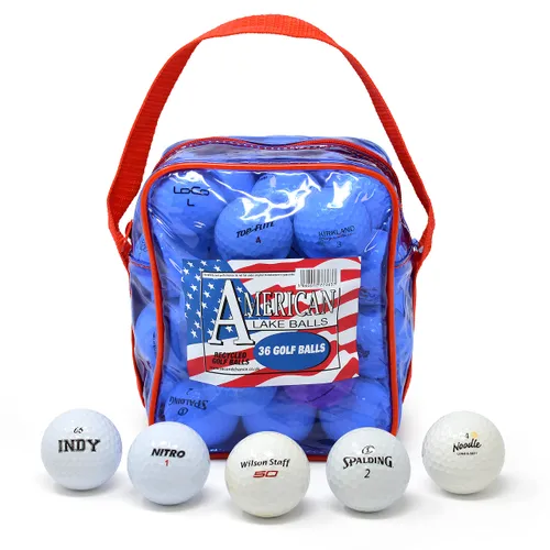 Second Chance 36 Lake Golf Balls with Storage Bag