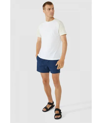 Secret Label Mens Plain Swim Shorts - Navy Nylon