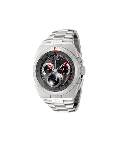 Sector Mens : M-ONE CHRONO GREY DIAL WATCH - Silver Stainless Steel - One Size