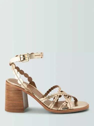 See By ChloÃ© Kaddy Leather Circle Strap Sandals, Light Gold - Light Gold - Female