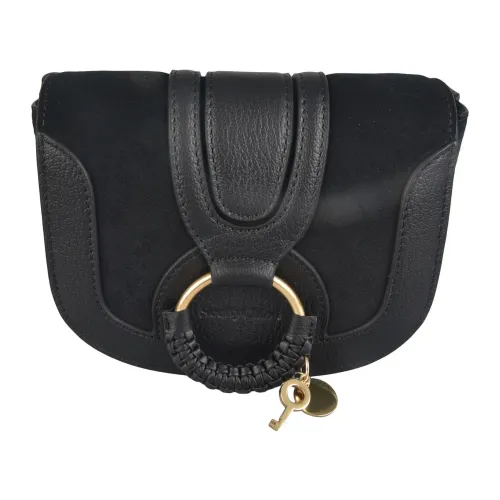 See by Chloé , Black Leather Mini Hana Shoulder Bag ,Black female, Sizes: ONE SIZE