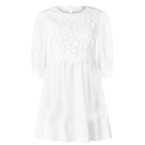 See By Chloe Cotton Mini Dress - White