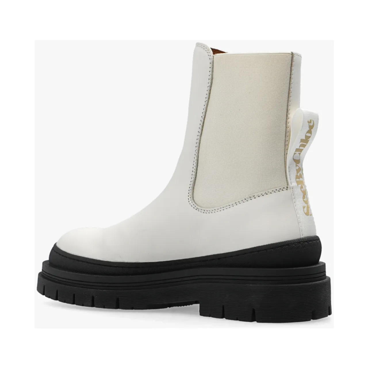 See by Chloé , Cream-colored Alli Chelsea Boots ,White female, Sizes: