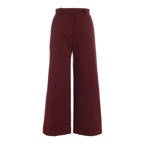 See by Chloé , Cropped Trousers ,Red female, Sizes: