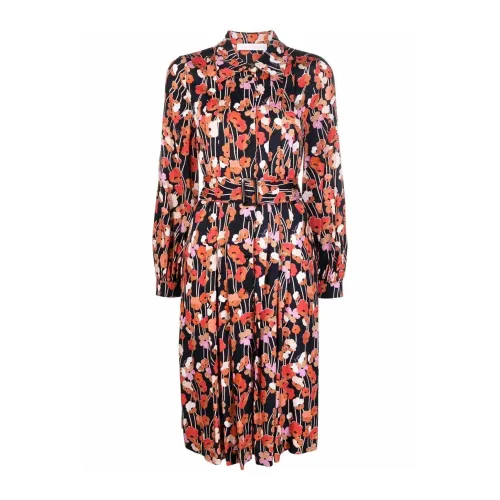 See by Chloé , Floral Printed Dress with Long Sleeves ,Multicolor female, Sizes: