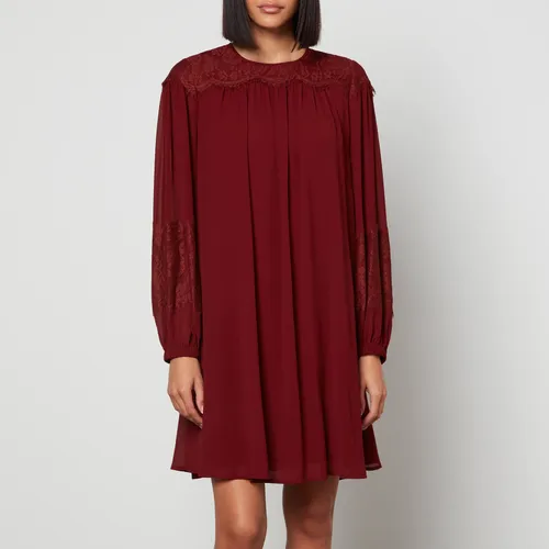 See By Chloé Georgette and Lace Mini Dress - EU 36/