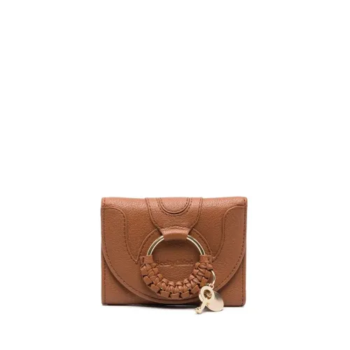 See by Chloé , Hana sbc compact wallets ,Brown female, Sizes: ONE SIZE