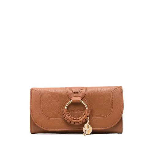 See by Chloé , Hana sbc long portefeuill ,Brown female, Sizes: ONE SIZE