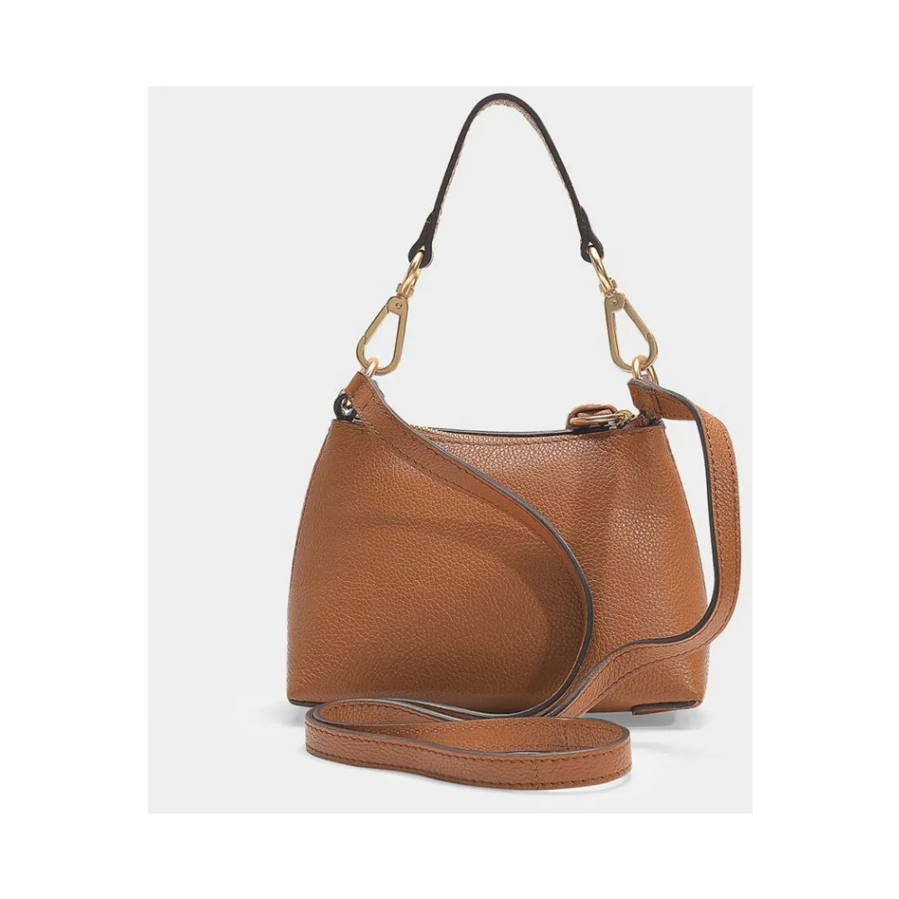 See by Chloé , Mini Joan Hobo Bag - Caramello Leather ,Brown female, Sizes: ONE SIZE