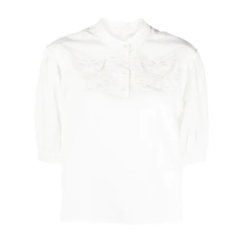 See by Chloé , Short sleeve shirt ,White female, Sizes:
