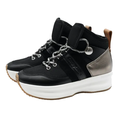 See by Chloé , Stylish Platform Sneaker Boots ,Black female, Sizes: