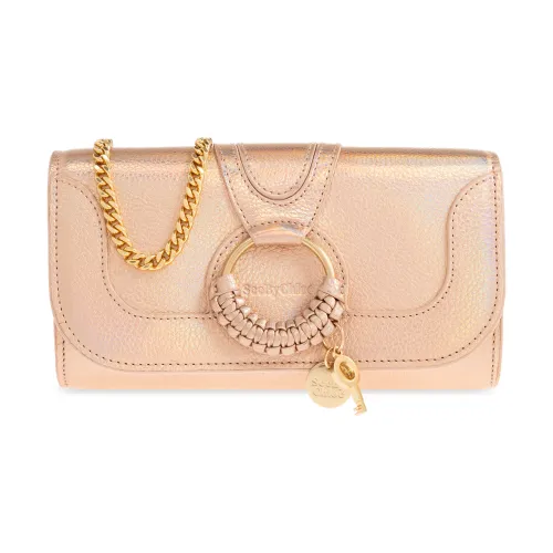 See by Chloé , Wallet with chain ,Pink female, Sizes: ONE SIZE