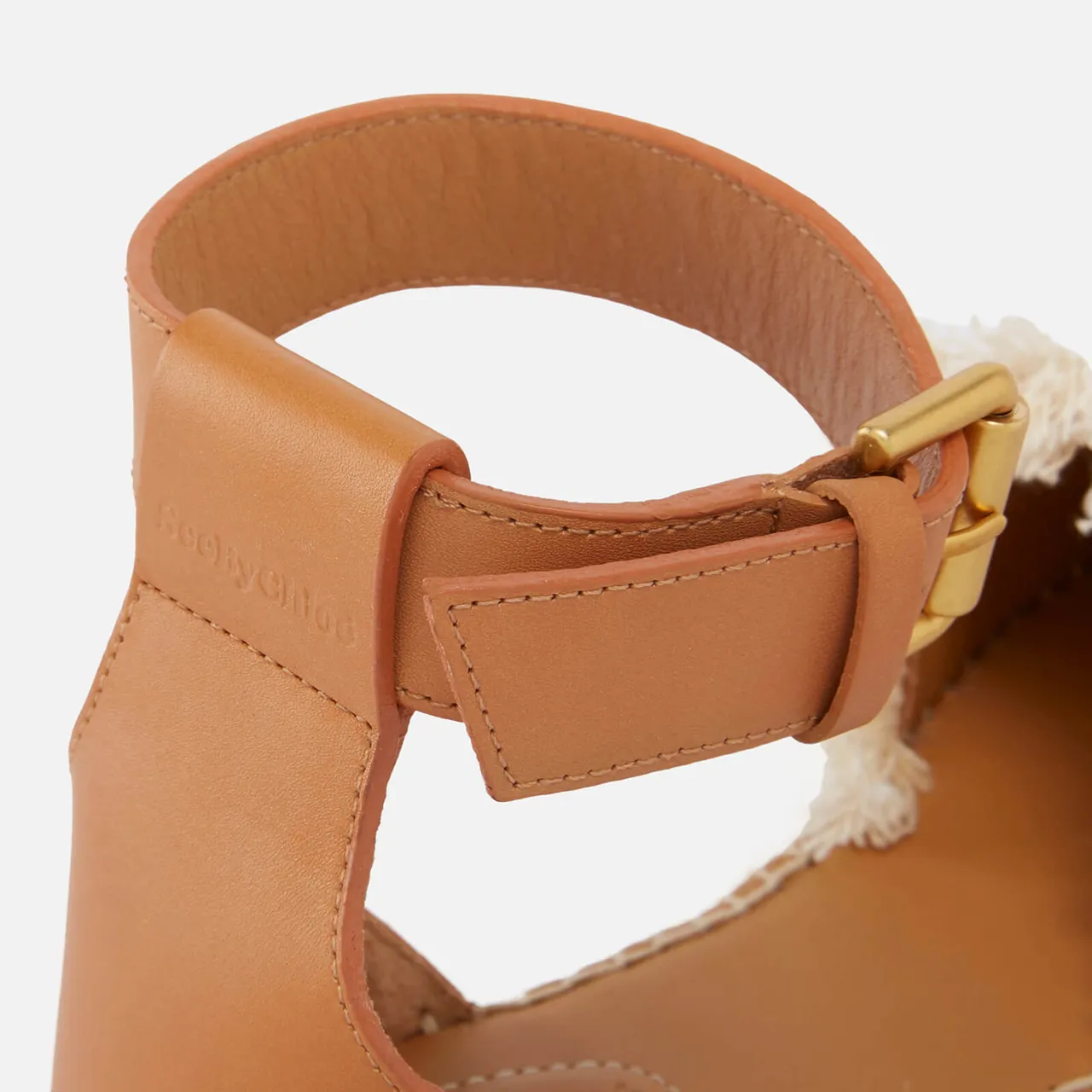 See by Chloé Women's Glyn Leather and Canvas Sandals - UK