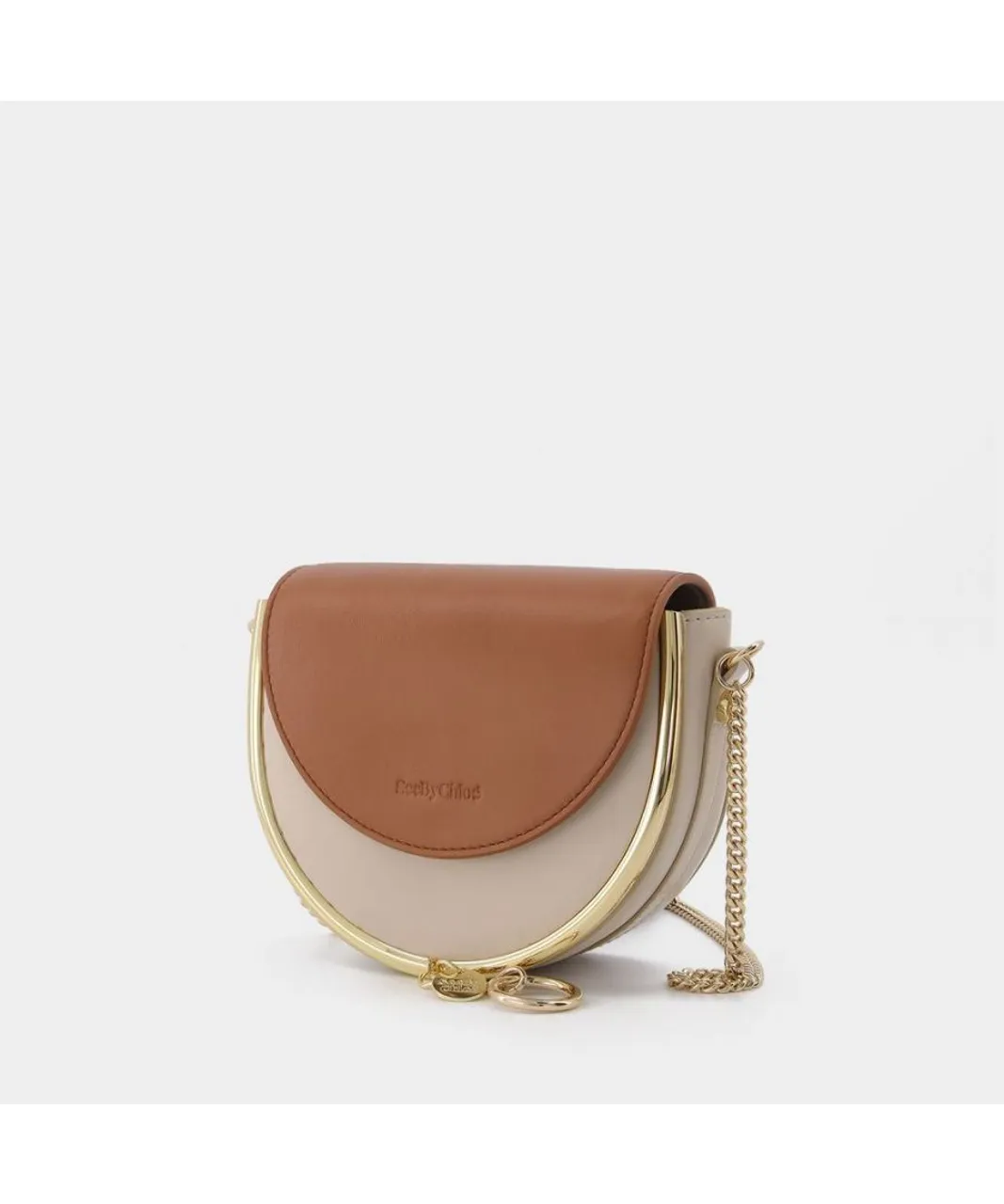See By Chloé Womens Mara Hobo Bag - See By Chloe - Cement Beige - Leather Calfskin - One Size