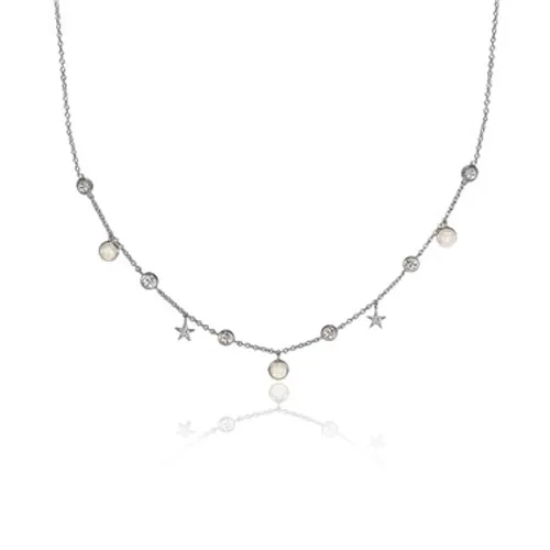 Seek + Find Shine Silver Choker Necklace - Silver