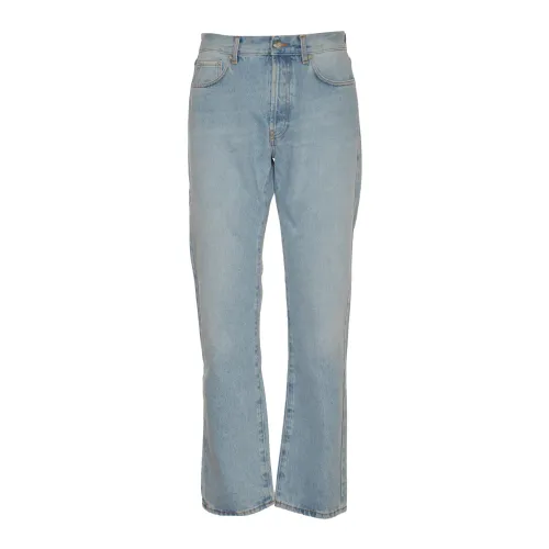 Séfr , Straight Cut Jeans Subtle Wash ,Blue male, Sizes: