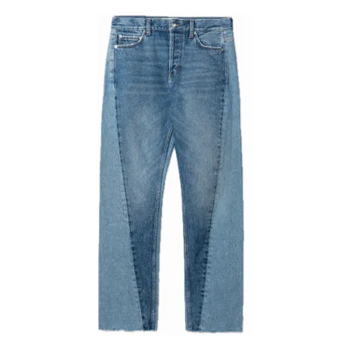Séfr , Twisted Cut Denim Jeans ,Blue male, Sizes: