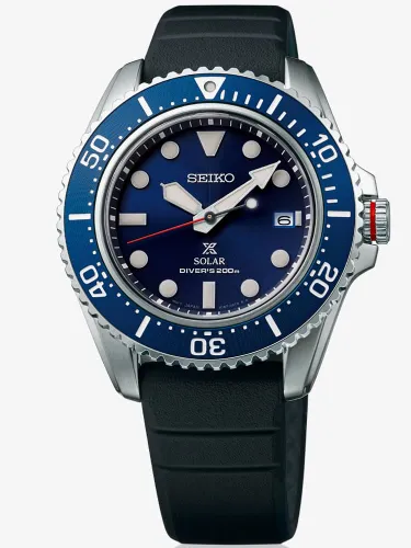 Seiko Mens Prospex Solar Blue Diver Watch SNE593P1