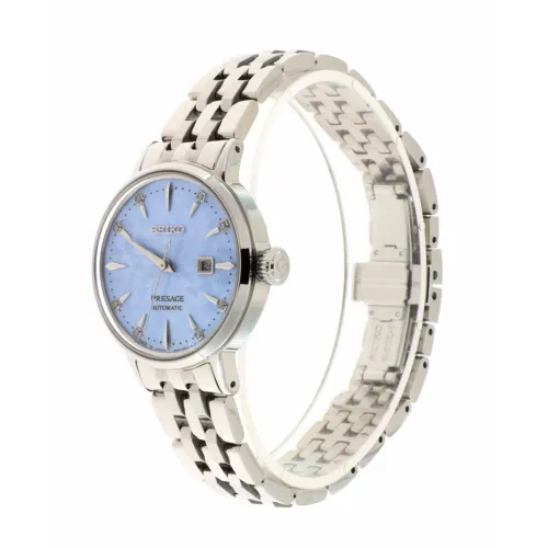 Seiko , Presage Cocktail Time Automatic Watch ,Blue female, Sizes: ONE SIZE