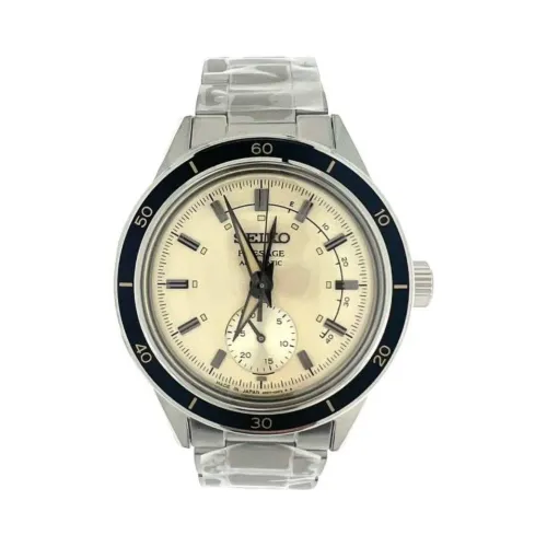 Seiko , PresageStyle60's Automatic Watch ,Gray male, Sizes: ONE SIZE