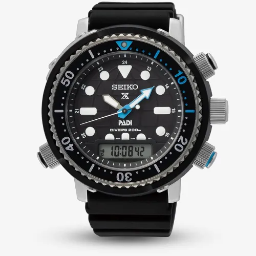 Seiko Prospex PADI Arnie Hybrid Diver's 40th Anniversary Black Watch SNJ035P1