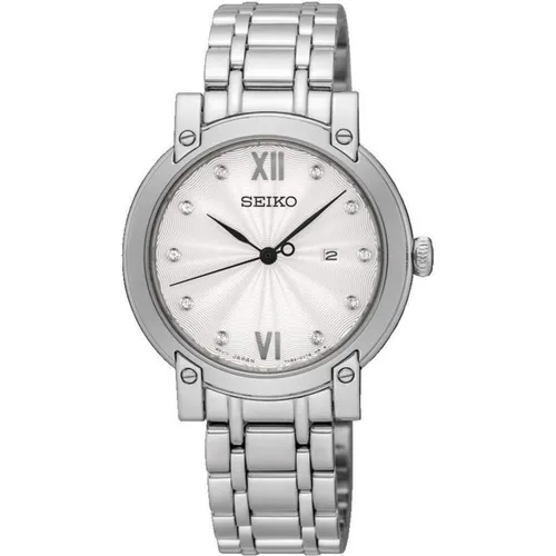 Seiko Womens Analogue Quartz Watch with Stainless Steel
