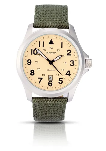 Sekonda Mens 43mm Wingman Pilot Style Watch with Date