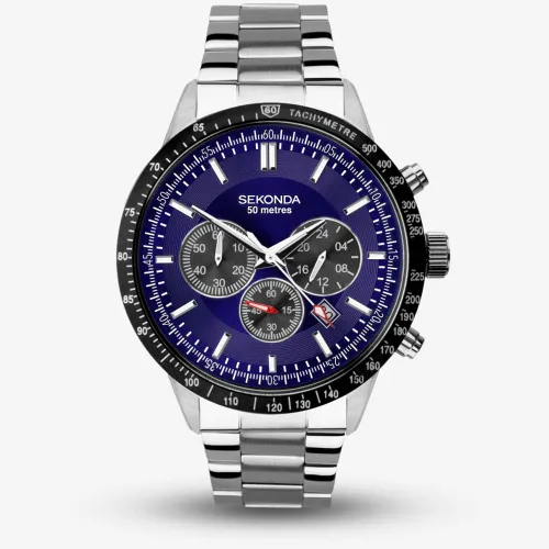 Sekonda Sports Velocity Blue Dial Chronograph Watch 1970