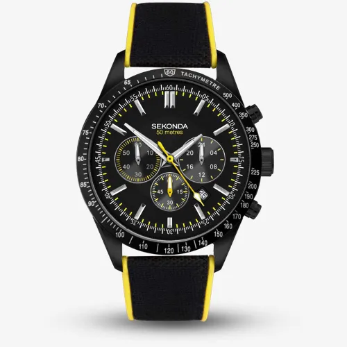 Sekonda Sports Velocity Chronograph Black Watch 30018