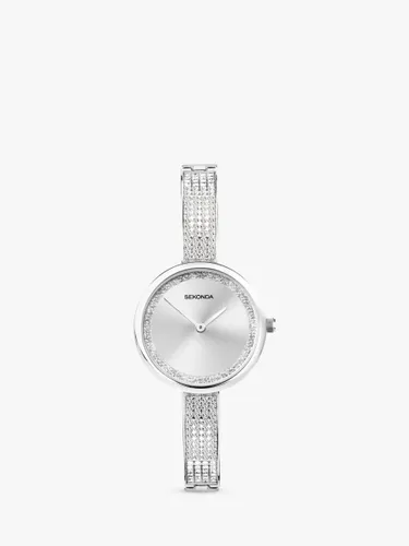 Sekonda Women's Aurora Crystal Bracelet Strap Watch - Silver 40597 - Female