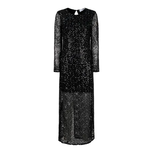 Selected Femme , Ankle Sequins Dress ,Black female, Sizes: