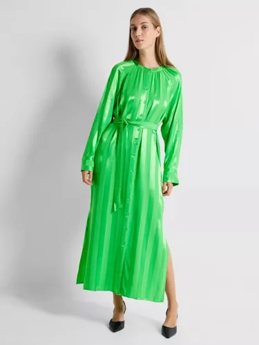SELECTED FEMME Christel Stripe Shirt Dress, Classic Green - Classic Green - Female