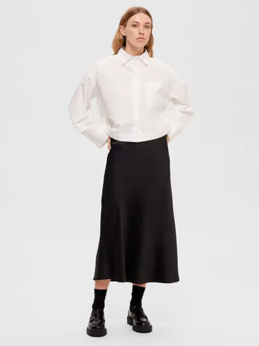SELECTED FEMME Midi Skirt, Black - Black - Female