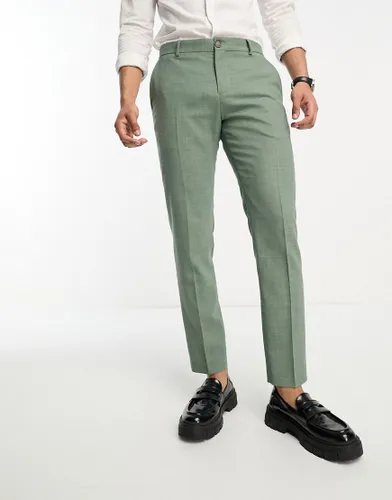 Selected Homme linen mix suit trouser in light green