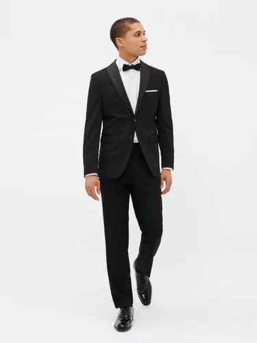 SELECTED HOMME Recycled Polyester Slim Fit Tux Suit Trousers, Black - Black - Male