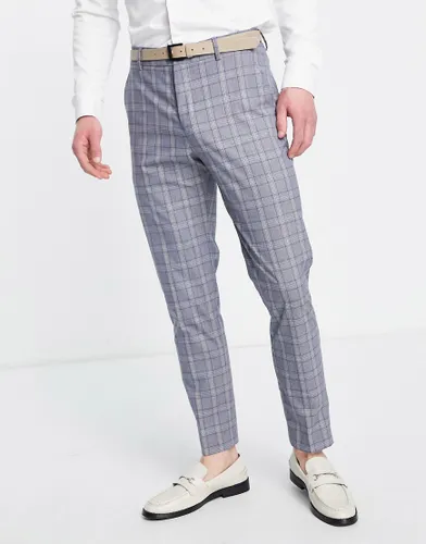 Selected Homme slim fit suit trouser in blue check