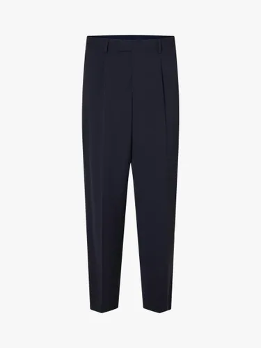 SELECTED HOMME Tailored Fit Trousers, Dark Navy - Dark Navy - Male
